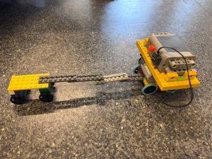 LEGO engineering model at Young Engineers school holiday camp Wollongong