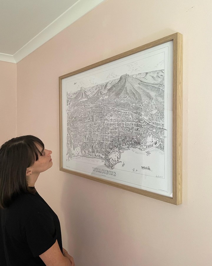 The Wollongong Map art