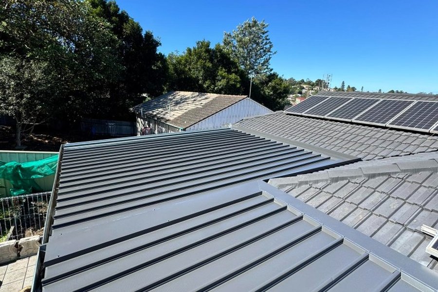 Gutter and metal roofing installation in the Illawarra